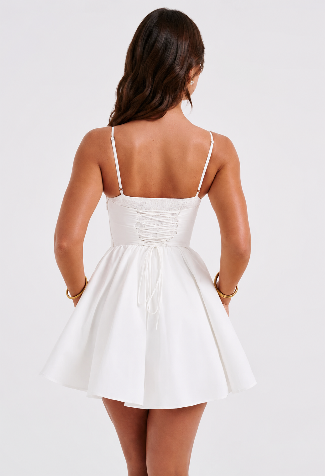 Sweetheart Corset Flare Mini Dress