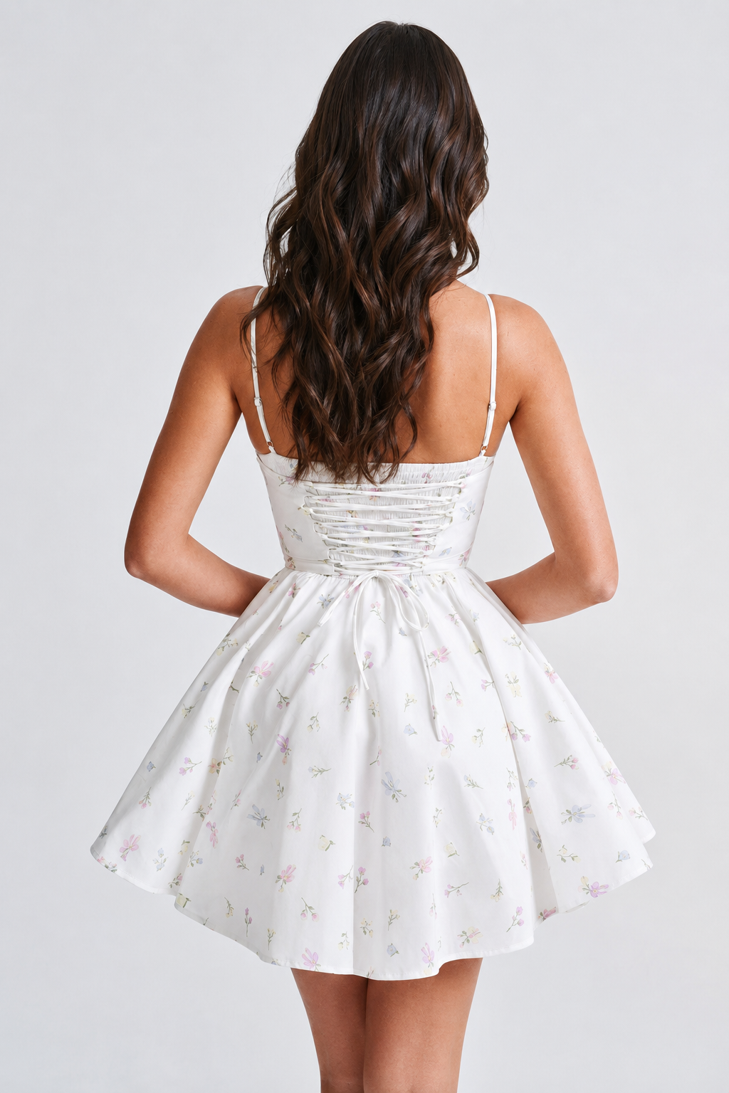 Sweetheart Corset Flare Mini Dress